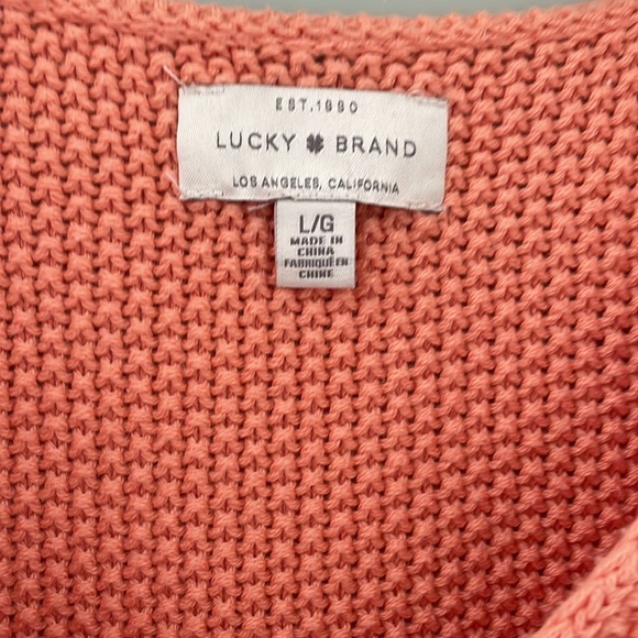 Lucky Brand women’s oversized cotton pullover sweater - Picture 2 of 5